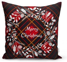 Комплект от 4 коледни калъфки за възглавници и покривка за маса Tartan Christmas - Minimalist Cushion Covers