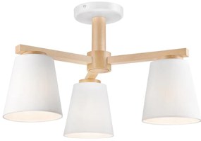 Плафониера ELLIE 3xE27/60W/230V бяла, монтаж на таван