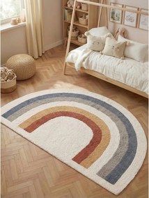 Кремав памучен детски килим подходящ за пране/ръчно изработен 140x200 cm Snuggle Riva – Hanse Home