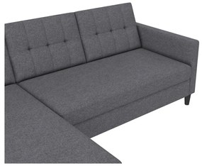 Сив ъглов диван Hartford – Støraa