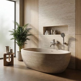 Смесител за вана Rea Lungo Stripe Brush Nickel