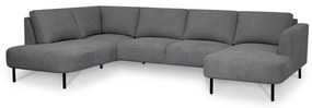 Тъмносив ъглов диван (ляв ъгъл/"U" форма) Hero – Scandic