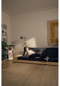 Сив/бежов ленен разтегателен диван 244 cm Base – Karup Design