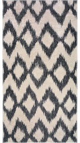 Бял/тъмносин килим, подходящ за миене 120x180 cm - Vitaus