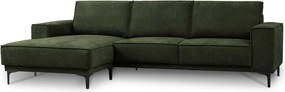 Зелен шенилов ъглов диван (ляв ъгъл) Copenhagen – Scandic