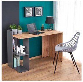 Бюро COZYRA, дъб Wotan/антрацит