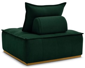 Тъмнозелено шенилово кресло Elisa – Bobochic Paris