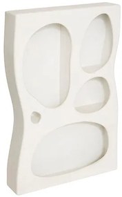 Органичен рафт за стена atmosphera Chesni, MDF, Бял, 79,5x18x122 см