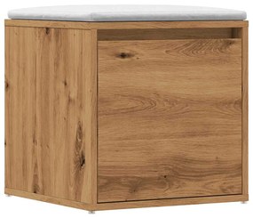 857040 vidaXL Кутия с чекмедже, дъб артизан, 40,5x40x40 см, инженерно дърво