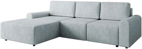 Ъглов диван Bella L-Светлосив-Ляв