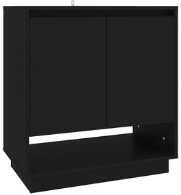 809540 vidaXL Сайдборд, черен, 70x41x75 см, инженерно дърво