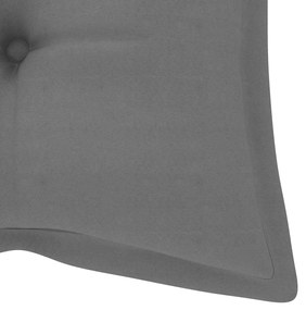 Възглавница за градинска пейка сива 120x(50+50)x7 см оксфорд