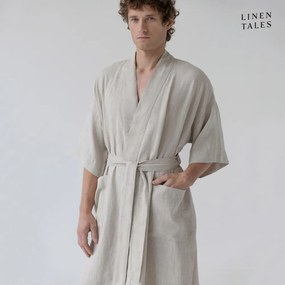 Бежов ленен халат размер L/XL Summer - Linen Tales