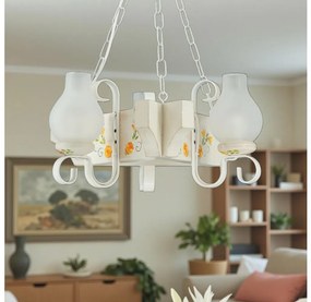 Brilagi - Полилей с верига QUEEN 3xE14/40W/230V бук/кремава