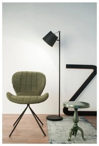 Черна подова лампа с глава на катарама - Zuiver