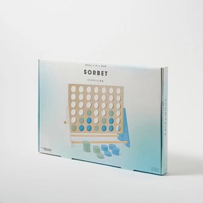 Настолна игра от масивна борова дървесина Четири в редица - Sunnylife