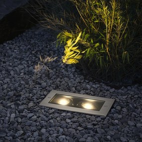 Модерен наземни прожектор стомана 2-светлина регулируем IP65 - Oneon