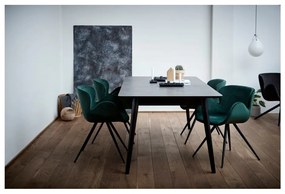 Зелен тапициран трапезен стол с подлакътници Gaia – DAN-FORM Denmark