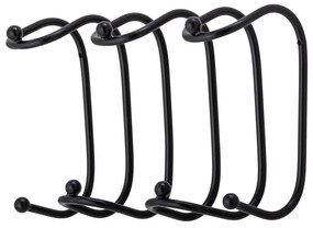 Черна метална стенна закачалка Maltha – Bloomingville