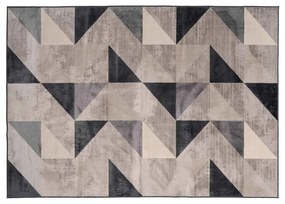 Сивo-бежов килим със смес от памук 140x200 cm Graphic – douceur d'intérieur