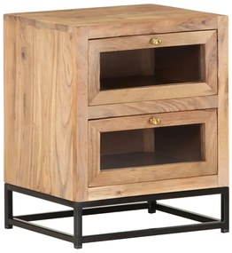 Sonata H Нощно шкафче, 40х30х50 см, акациево дърво масив