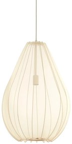 Бежово висящо осветително тяло с текстилен абажур ø 50 cm Itela – Light &amp; Living