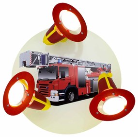 Стенен таван-лампа Elobra Fire Department Three-light