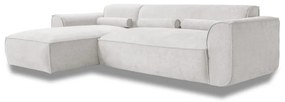 Бял ъглов диван (ляв ъгъл) Flex Felix – Miuform