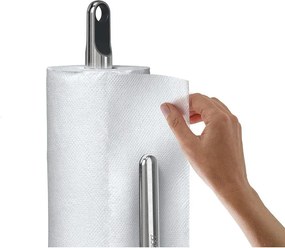 Тъмносива пластмасова стойка за кухненска хартия Hold – Joseph Joseph