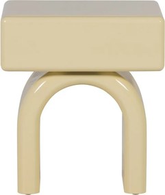 Светложълто гланцово нощно шкафче Zorel – WOOOD