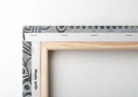 Картина на платно – Мандала на сив фон