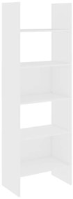 803407 vidaXL Библиотека, бяла, 60x35x180 см, инженерно дърво