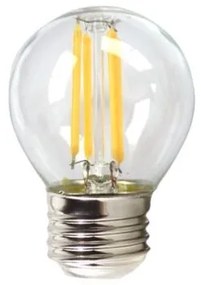 Сферична LED крушка за лампа Silver Electronics 1960327 E27 4W 3000K A++ (топла светлина)