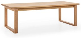 Трапезна маса с дъбов плот 100x220 cm Rina – Marckeric