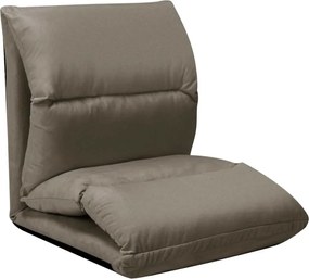 325261 vidaXL Сгъваем подов стол, тъмносив, микрофибри