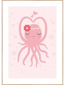 Детска картина 30x40 cm Oktopus - Malerifabrikken