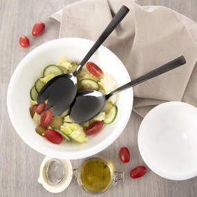 Прибори за сервиране на салата от неръждаема стомана Black – Orion