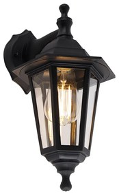 Смарт външна стенна лампа черна IP44 вкл. WiFi ST64 - New Haven