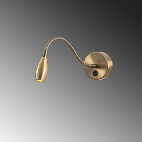 LED стенна лампа в златисто Reading – Opviq lights