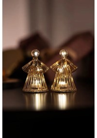 Кафяви светли декорации в комплект от 2 бр. ø 6,5 см Alberte - Sirius