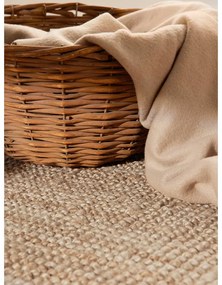 Кръгъл килим от юта в естествен цвят ø 160 cm Bouclé Jaipur – Hanse Home