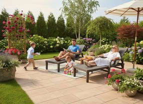 Шезлонг Concavo-тъмнокафяв