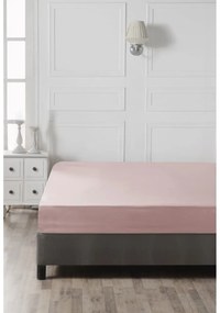Розов еластичен памучен чаршаф 140x200 cm – Mijolnir