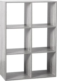 Рафт 5five Mix'n Modul, 6 отделения, MDF, 68x32x101 cm - Сив