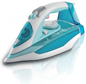 Парна ютия ZEPHYR ZP 1050 DC, 2800W, 300 мл, 40 гр/мин, Керамична плоча, Самопочистване, Вертикално гладене, Тюркоазен/бял