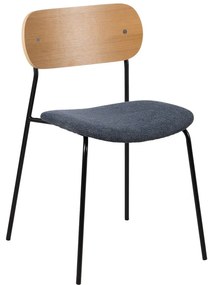 Трапезни столове в син и естествен цвят в комплект от 4 броя Moe - Ixia