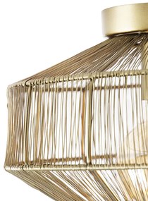 Модерна таванна лампа месинг 30 см - Bolti