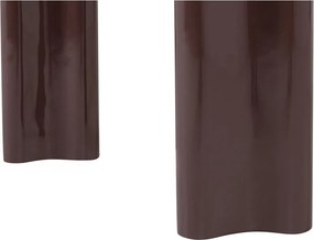 Тъмнокафява гланцова конзолна маса 35x120 cm Evara – WOOOD