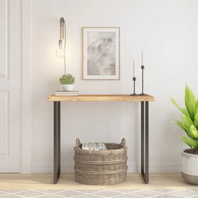 370251 vidaXL Плот за маса, 90x40x2,5 см, правоъгълен, акация масив, жив ръб