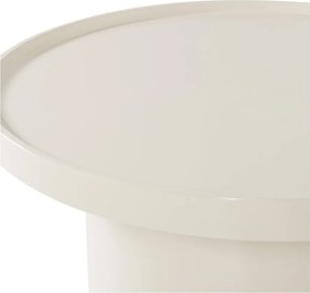 Сиво-бежова кръгла масичка за кафе ø 70 cm Veluna – WOOOD